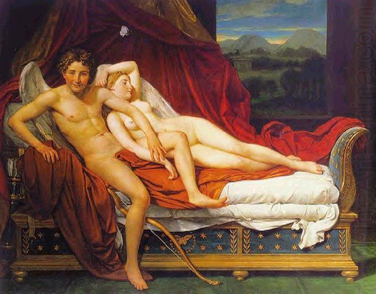 Jacques-Louis David Cupid and Psyche china oil painting image